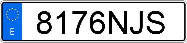 Numer rejestracyjny 8176NJS posiada MERCEDES GLC (254)