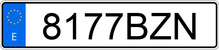 Numer rejestracyjny 8177BZN posiada SKODA OCTAVIA