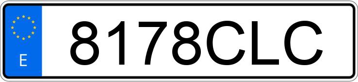 Numer rejestracyjny 8178CLC posiada PEUGEOT 106