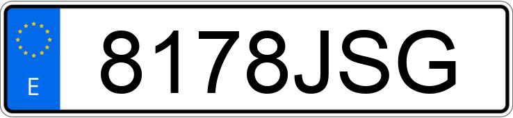 Numer rejestracyjny 8178JSG posiada SKODA RAPID