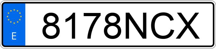 Numer rejestracyjny 8178NCX posiada AUDI A3 ALLSTREET