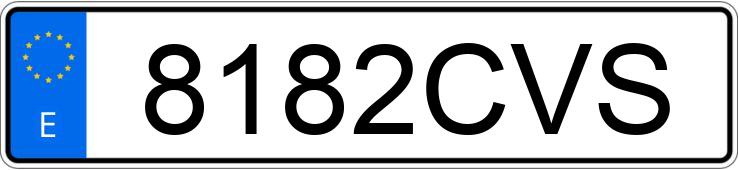 Numer rejestracyjny 8182CVS posiada BMW SERIE 5