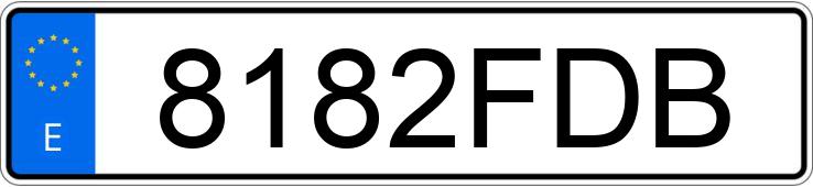Numer rejestracyjny 8182FDB posiada AUDI A4