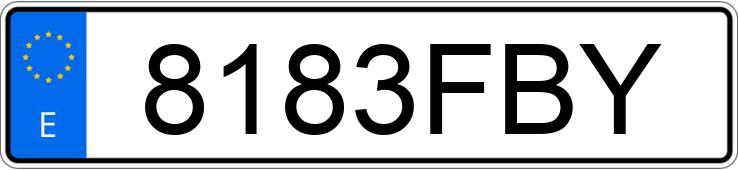 Numer rejestracyjny 8183FBY posiada MERCEDES E (211)