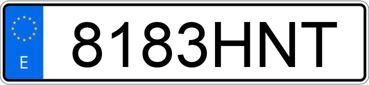 Numer rejestracyjny 8183HNT posiada BMW SERIE 1