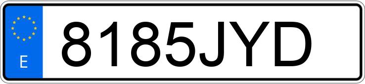 Numer rejestracyjny 8185JYD posiada CITROEN C3
