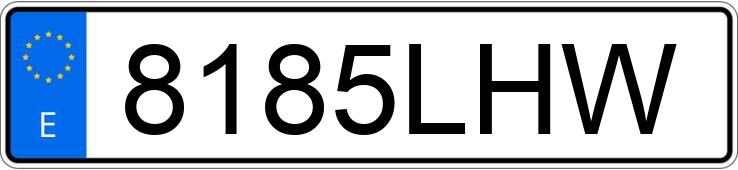 Numer rejestracyjny 8185LHW posiada MERCEDES SLK (170-171)