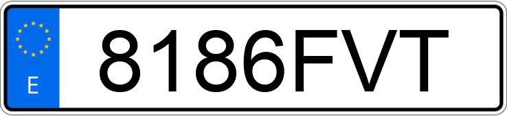 Numer rejestracyjny 8186FVT posiada CITROEN C4