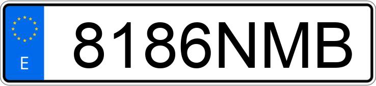Numer rejestracyjny 8186NMB posiada VOLKSWAGEN CARAVELLE