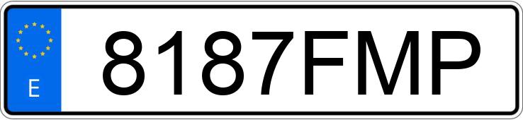 Numer rejestracyjny 8187FMP posiada VOLVO S60