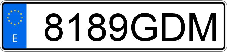 Numer rejestracyjny 8189GDM posiada RENAULT CLIO