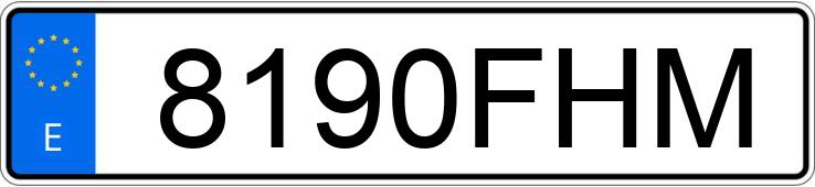 Numer rejestracyjny 8190FHM posiada RENAULT CLIO