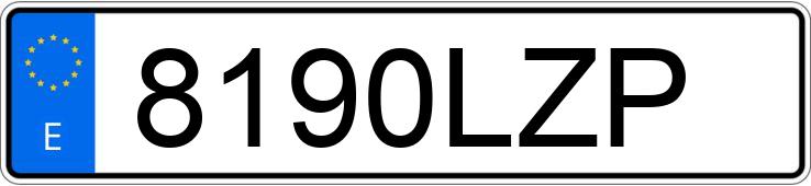 Registreringsnummeret 8190LZP har MERCEDES C (206)