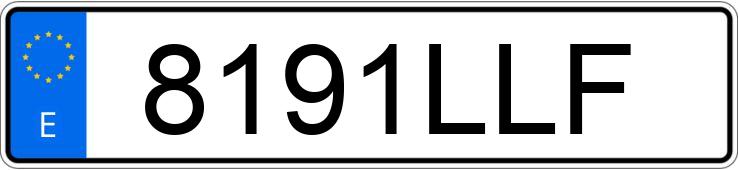 Numer rejestracyjny 8191LLF posiada BMW SERIE 3