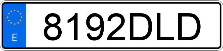 Numer rejestracyjny 8192DLD posiada PEUGEOT 307