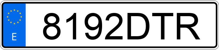 Numer rejestracyjny 8192DTR posiada BMW SERIE 3