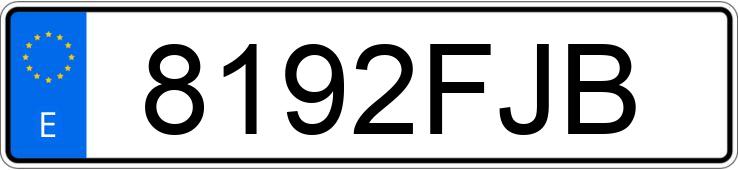 Numer rejestracyjny 8192FJB posiada OPEL ASTRA