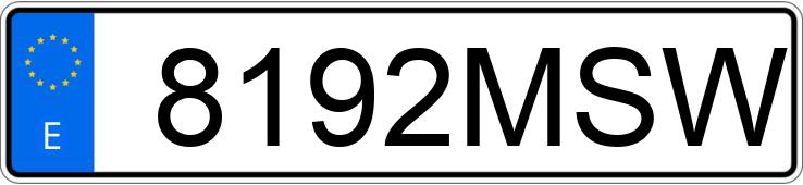 Numer rejestracyjny 8192MSW posiada MAZDA CX-5