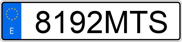 Numer rejestracyjny 8192MTS posiada AUDI Q2