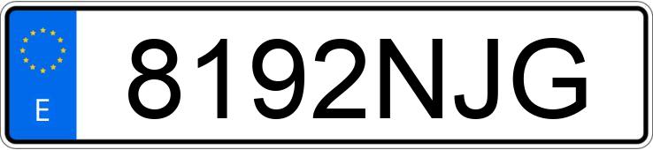 Numer rejestracyjny 8192NJG posiada CITROEN C4 GRAND PICASSO