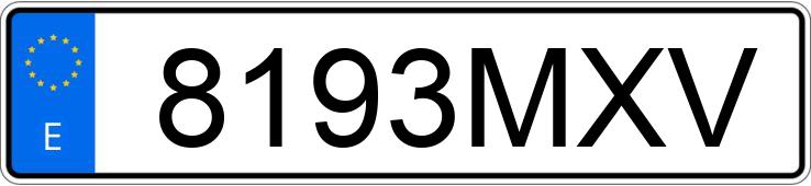 Numer rejestracyjny 8193MXV posiada MAN TGX