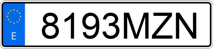 Numer rejestracyjny 8193MZN posiada CUPRA LEON Numer rejestracyjny 8193MZN posiada CUPRA LEON