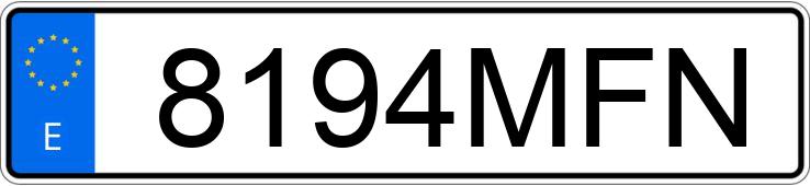 Numer rejestracyjny 8194MFN posiada FORD KUGA Numer rejestracyjny 8194MFN posiada FORD KUGA