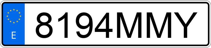 Numer rejestracyjny 8194MMY posiada MAZDA MAZDA3 Numer rejestracyjny 8194MMY posiada MAZDA MAZDA3