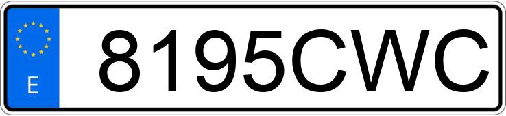 Numer rejestracyjny 8195CWC posiada BMW SERIE 3