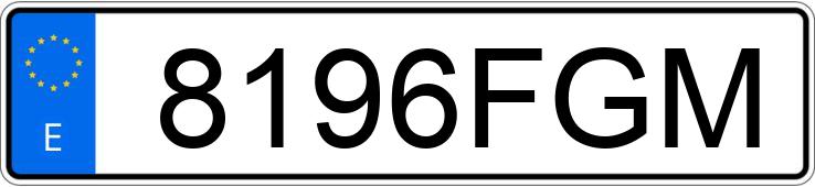 Numer rejestracyjny 8196FGM posiada PEUGEOT 206 Numer rejestracyjny 8196FGM posiada PEUGEOT 206