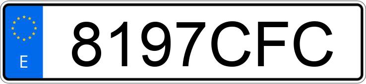 Numer rejestracyjny 8197CFC posiada BMW SERIE 3