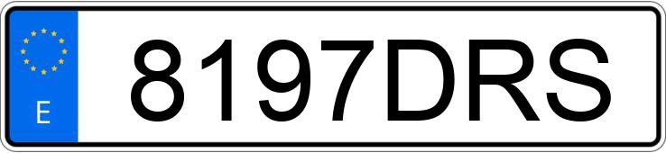 Numer rejestracyjny 8197DRS posiada RENAULT MEGANE