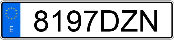 Numer rejestracyjny 8197DZN posiada SSANGYONG/KGM KYRON