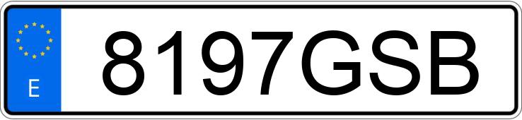 Numer rejestracyjny 8197GSB posiada HONDA CRE 250