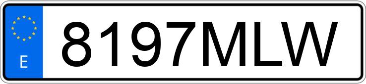 Numer rejestracyjny 8197MLW posiada AUDI Q8