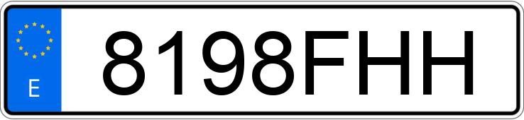 Numer rejestracyjny 8198FHH posiada FORD MONDEO