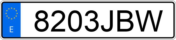 Numer rejestracyjny 8203JBW posiada SEAT IBIZA Numer rejestracyjny 8203JBW posiada SEAT IBIZA