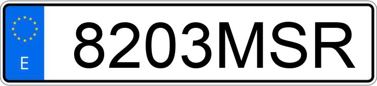 Numer rejestracyjny 8203MSR posiada SKODA KODIAQ