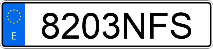 Numer rejestracyjny 8203NFS posiada KIA SPORTAGE
