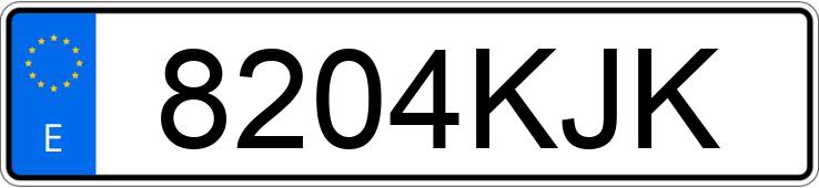 Numer rejestracyjny 8204KJK posiada AUDI A7 SPORTBACK