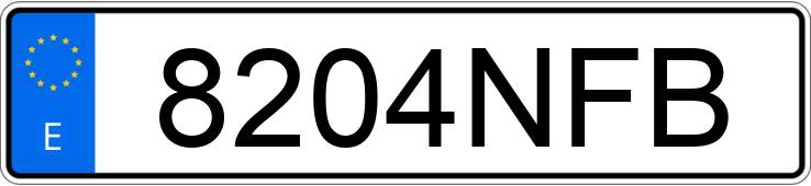 Numer rejestracyjny 8204NFB posiada BYD SEAL U