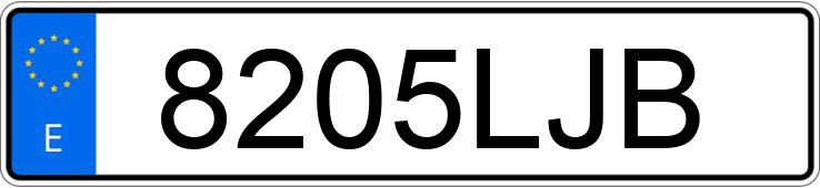 Numer rejestracyjny 8205LJB posiada SEAT LEON