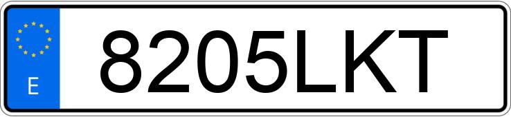 Numer rejestracyjny 8205LKT posiada FORD MUSTANG Numer rejestracyjny 8205LKT posiada FORD MUSTANG