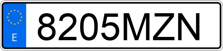 Numer rejestracyjny 8205MZN posiada CUPRA LEON
