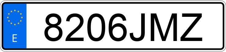 Numer rejestracyjny 8206JMZ posiada AUDI A4