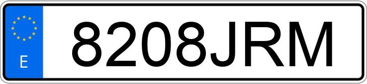 Numer rejestracyjny 8208JRM posiada RENAULT KANGOO