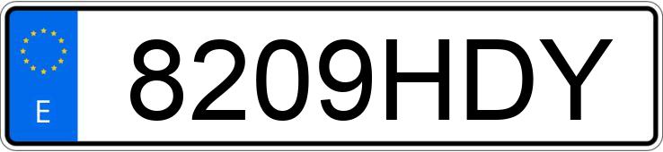 Numer rejestracyjny 8209HDY posiada FORD FOCUS