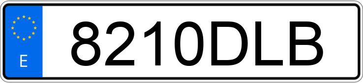 Numer rejestracyjny 8210DLB posiada AUDI A4