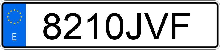 Numer rejestracyjny 8210JVF posiada VOLKSWAGEN COMBI