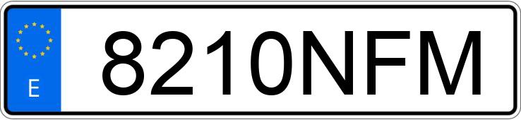 Numer rejestracyjny 8210NFM posiada HYUNDAI KONA